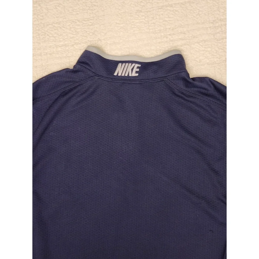 Nike‎ Pullover Mens XL Blue Dri-Fit Long Sleeve Quarter Zip Athletic Training
